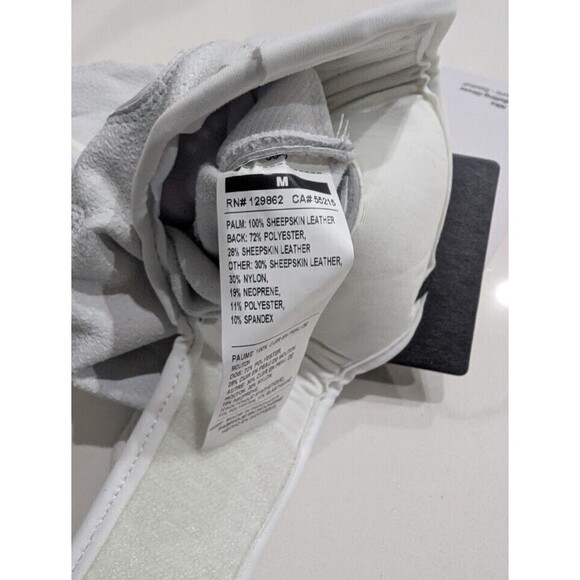 Nike Trout Elite Baseball Batting Gloves White Iridescent Mens Size Medium Rare - Picture 6 of 6